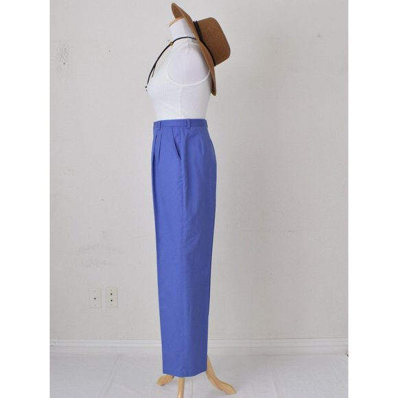 Vintage 90s Haggar Classics Purple Pleated Trousers size 14 ‎ | 29 waist - Picture 4 of 9